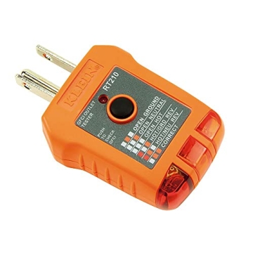 Klein Tools RT210 Outlet Tester for Safe Electrical Checks