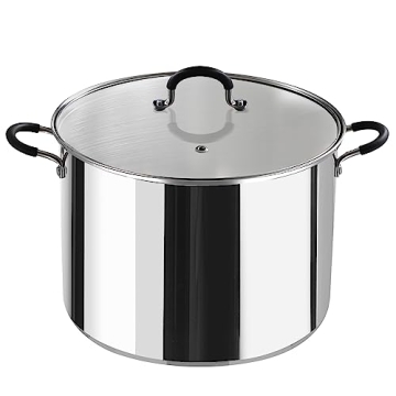 Professional 20 Quart Cook N Home Stockpot with Glass Lid