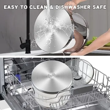 Professional 20 Quart Cook N Home Stockpot with Glass Lid