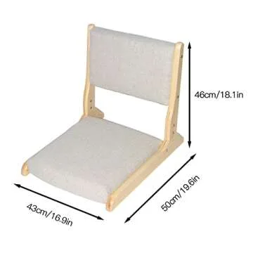 huyear Wood Folding Floor Chair for Living Room & Balcony