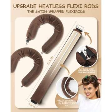 Jumbo Overnight Heatless Hair Curler - Safe & Comfortable