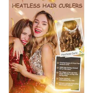 Jumbo Overnight Heatless Hair Curler - Safe & Comfortable