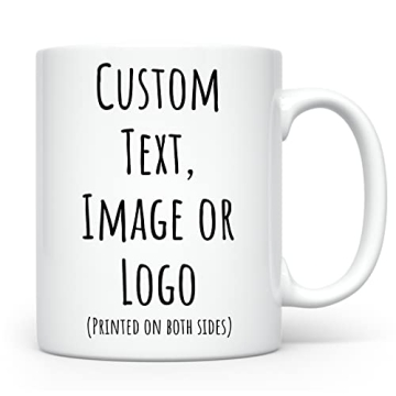 HomeBee Personalized Coffee Mug | Custom Photo Text and Logo Ceramic Mug | Customized 11 Oz Tea Cup ...