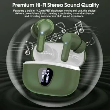 Amazing Wireless Earbuds with Bluetooth 5.3 & Noise Cancelling Mic