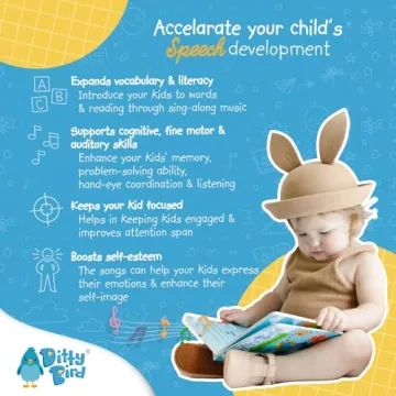 DITTY BIRD Musical Touch & Feel Books for Toddlers