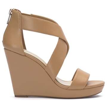 Jessica Simpson Women's Jinxxi Wedge Sandal, Ambra, 8 M US