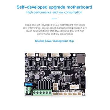 Creality Ender 3V2 New Upgraded Motherboard Silent Mainboard V4.2.7 with TMC2225 Driver Marlin 2.0.1 for Ender 3V2 3D Printer