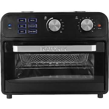 Kalorik AFO 46110 BK 22 Quart Digital Air Fryer Toaster Oven, Black