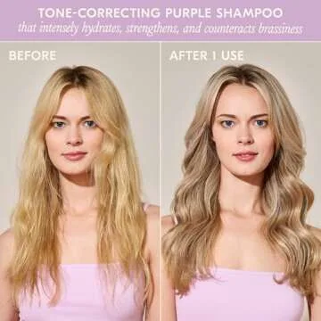 DAE Hair Violet Hour Purple Shampoo - Fights Brasiness, Enhances Color, & Repairs Damage (10 oz)