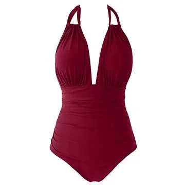 Stylish CUPSHE Women's One Piece Swimsuit With Tummy Control