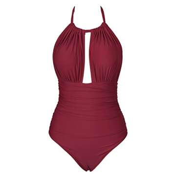 Stylish CUPSHE Women's One Piece Swimsuit With Tummy Control