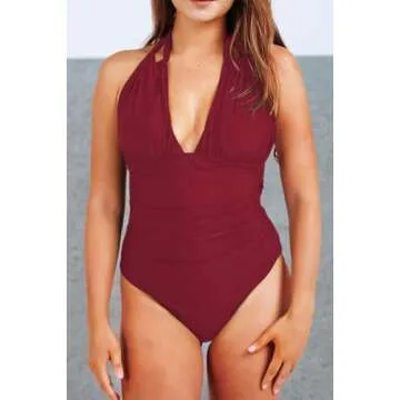 Stylish CUPSHE Women's One Piece Swimsuit With Tummy Control