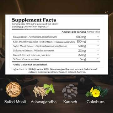 Better Alt Pure Himalayan Shilajit Gold+(30gm)|Enhances Recovery & Boosts Strength|16,000 ft Sourced Blend with Ashwagandha, Safed Musli,Gokshura|Shilajit gold for men & women|Vegan & Lab Tested-600mg