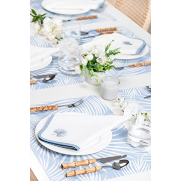 Hofdeco Coastal Placemats Set of 4 - Stylish Dining Decor