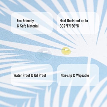 Hofdeco Coastal Placemats Set of 4 - Stylish Dining Decor