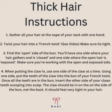 KAXI Hold Everything Hair Claw - Stylish & Functional Clip