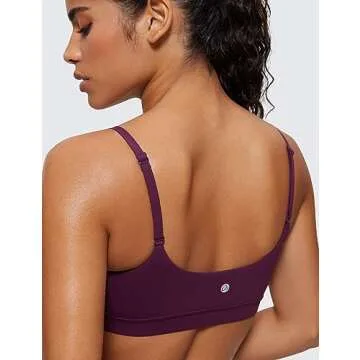 CRZ YOGA Butterluxe Adjustable Sports Bra for Light Support