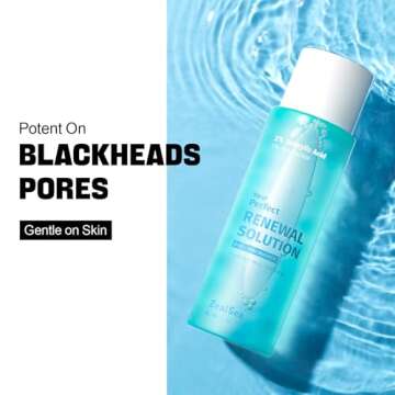 Salicylic Acid Toner, Blackhead Remover, BHA Liquid Exfoliant (CICA, 6.76OZ), ZealSea Pore Minimizer...