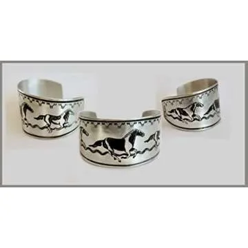 Horse Lady Gifts | Handmade Paint Horse Cuff Bracelet