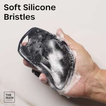 Silicone Body Scrubber for Men - Hygienic & Easy to Clean