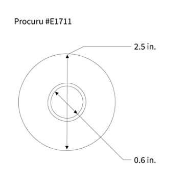 PROCURU 1/2-Inch CTS (5/8" OD) E1711 Escutcheon Wall Pipe Cover, Chrome-Plated Steel with SureGrip, New Work Installation, for 1/2" Copper Pipe and 1/2" PEX Tubing (10-Pack)