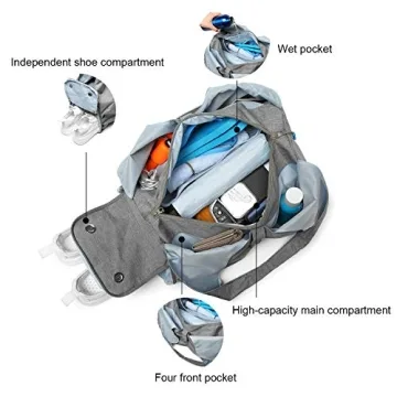 Y.U.M.C. Women's Yoga Gym Bag with Wet Dry Pockets