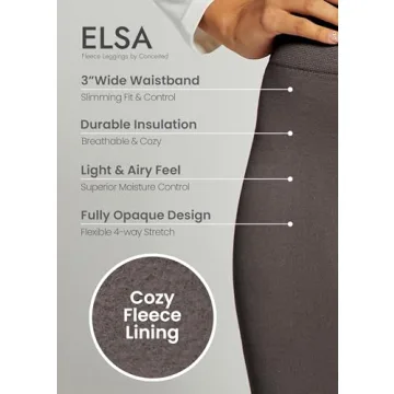 Conceited Fleece Lined Leggings for Women - Stylish Warm Layering