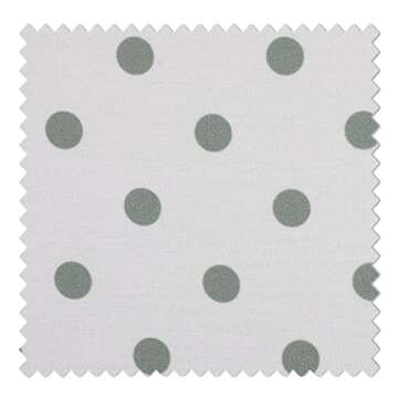 TWOPAGES Stefana Silber x Extra Long Linen Drape, Pinch Pleat Curtain, Polka Dot Blue Aqua Print Linen Curtain for Living Room Bedroom Light Filtering Curtain, 50" W x 102 L Inch, 1 Panel