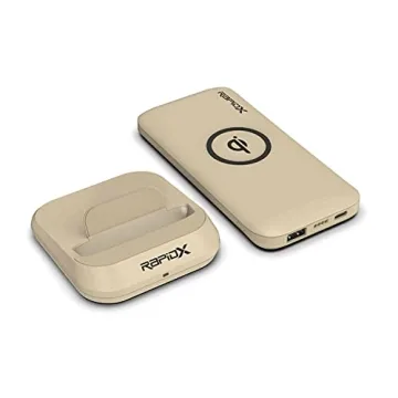 RapidX Myport 10000 mAh Power Bank with Wireless Charging