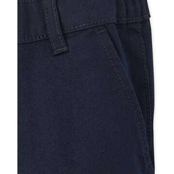 The Children's Place baby boys and Toddler Stretch Skinny Chino Pants Jeans, New Navy Single, 3T US