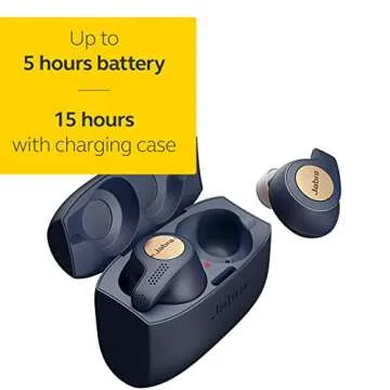 Jabra Elite Active 65T True Wireless Earbuds & Charging Case - Copper Blue (100-99010000-02)