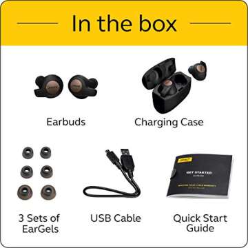 Jabra Elite Active 65T True Wireless Earbuds & Charging Case - Copper Blue (100-99010000-02)