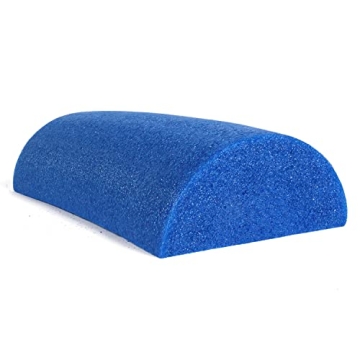 CanDo Blue PE Foam Rollers for Fitness, Exercise Muscle Restoration, Massage Therapy, Sport Recovery...