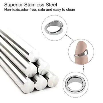 Tabuy Stainless Steel Cock Ring for Enhanced Sexual Stimulation