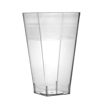 Fineline Settings Wavetrends Clear Square 10 oz. Tumbler 168 Pieces