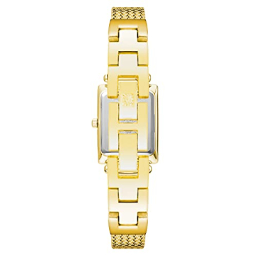 Anne Klein Women's Gold-Tone Mesh Bracelet Watch