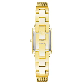 Anne Klein Women's Gold-Tone Mesh Bracelet Watch