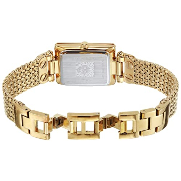 Anne Klein Women's Gold-Tone Mesh Bracelet Watch