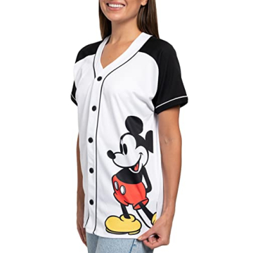 Disney Mickey Mouse 28 Women's Jersey Shirt - Officially Licensed Comfort and Style in One