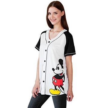 Disney Mickey Mouse Women's Jersey Shirt - Stylish & Comfortable