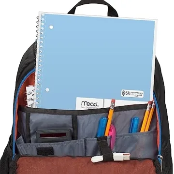 Mead Spiral Notebooks, 6 Pack, 1-Subject, Wide Ruled Paper, 8" x 10-1/2", 70 Sheets, Assorted Pastel Colors (930050-ECM)