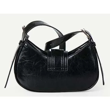 Women's Shoulder Purse Clutch Hobo Clutch Bag Chic Handbag Solid Color Hobo Cute Y2K Purse