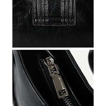 Women's Shoulder Purse Clutch Hobo Clutch Bag Chic Handbag Solid Color Hobo Cute Y2K Purse