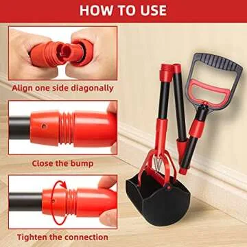 BINGPET Foldable Dog Pooper Scooper for Easy Cleanup