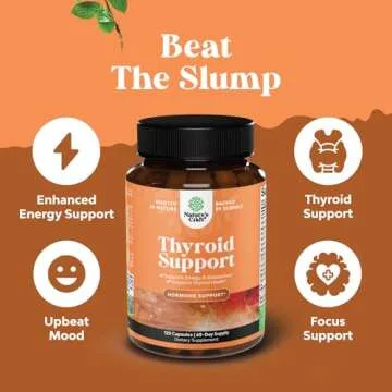 Herbal Thyroid Support Complex - Potent Kelp Iodine Supplement with L Tyrosine, Bladderwrack, Selenium & Pure Ashwagandha for Hormone Balance - Mood & Energy Dietary Pills - 120 Halal Capsules