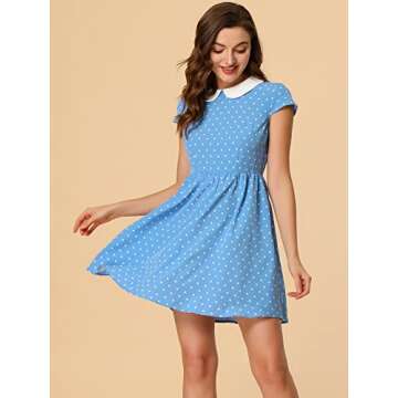 Elegant Allegra K Peter Pan Collar Dress for Women