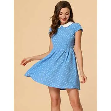 Elegant Allegra K Peter Pan Collar Dress for Women