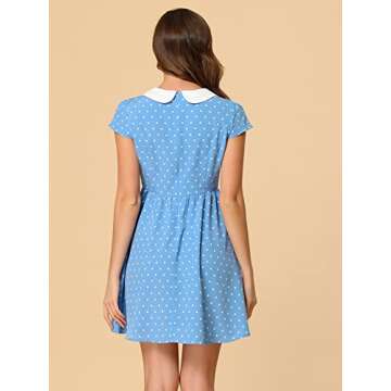 Elegant Allegra K Peter Pan Collar Dress for Women