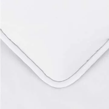 Amazon Basics King Size Comforter Sets, All-Season Down-Alternative 3-Piece Bedding Set, Pinch Pleat Design, Bright White