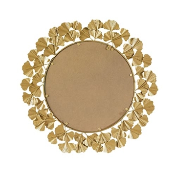 Martha Stewart Elegant Ginkgo Wall Mirror for Home Decor